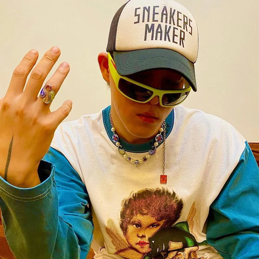 EVAE Cross Flower Smiley Necklace - EVAE MOB - VENTURER