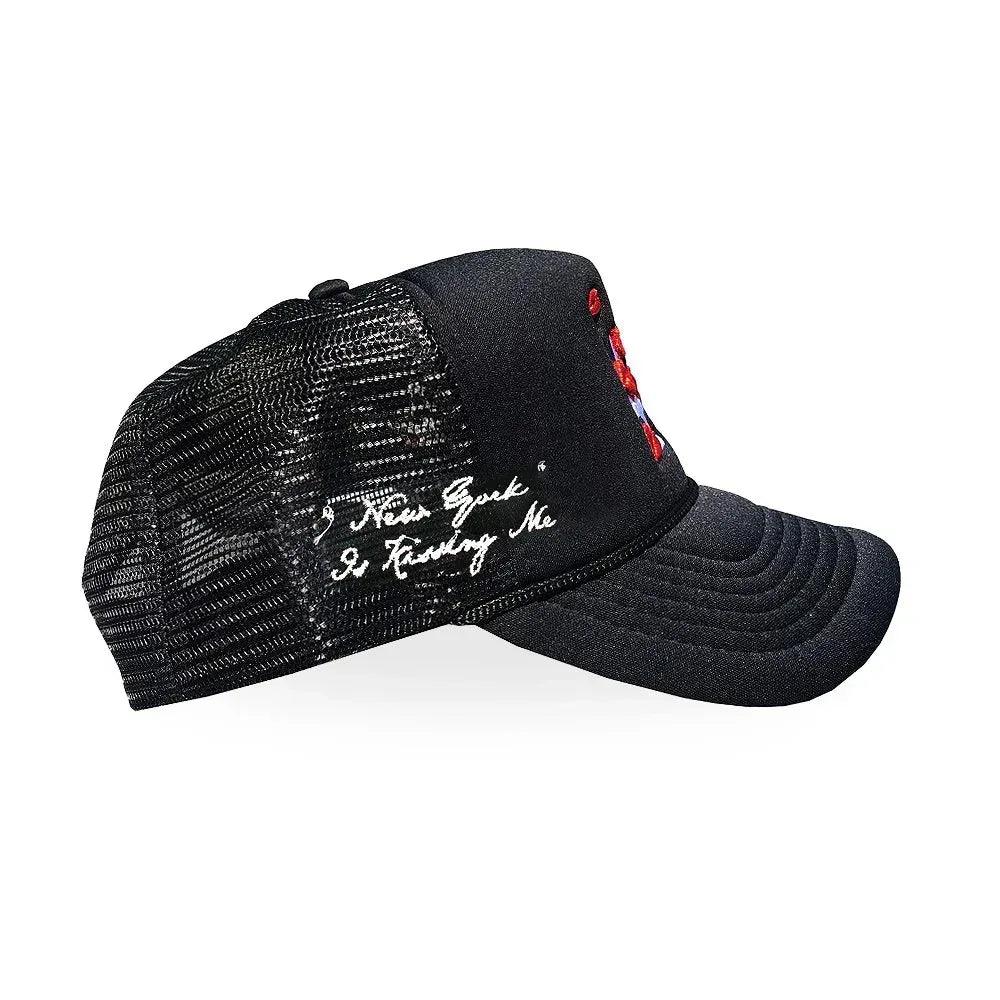NY Is Kissing Me Trucker Hat - LA ROPA - VENTURER