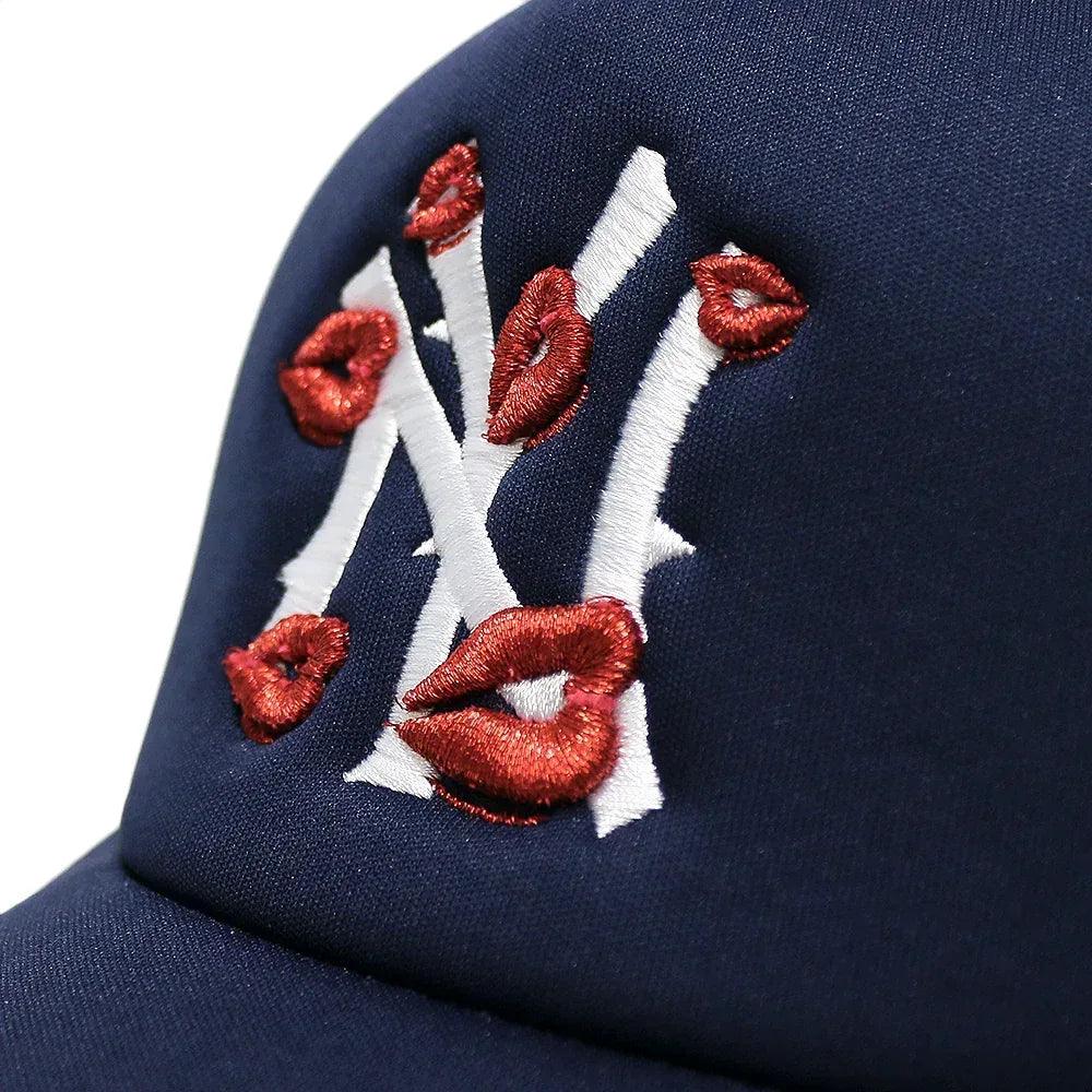 NY Is Kissing Me Trucker Hat - LA ROPA - VENTURER