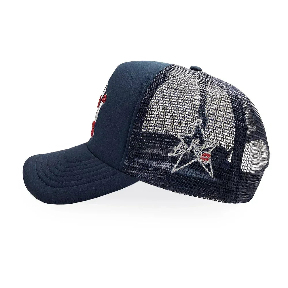 NY Is Kissing Me Trucker Hat - LA ROPA - VENTURER