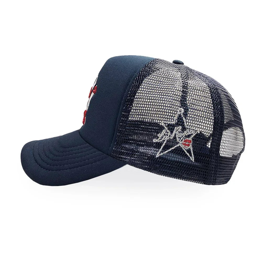 NY Is Kissing Me Trucker Hat - LA ROPA - VENTURER