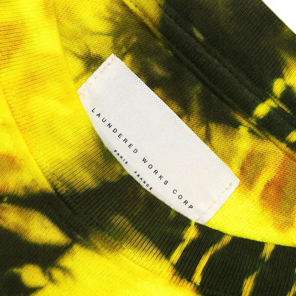 Flaming Skull Tie Dye T-Shirt - LAUNDERED WORKS CORP - VENTURER