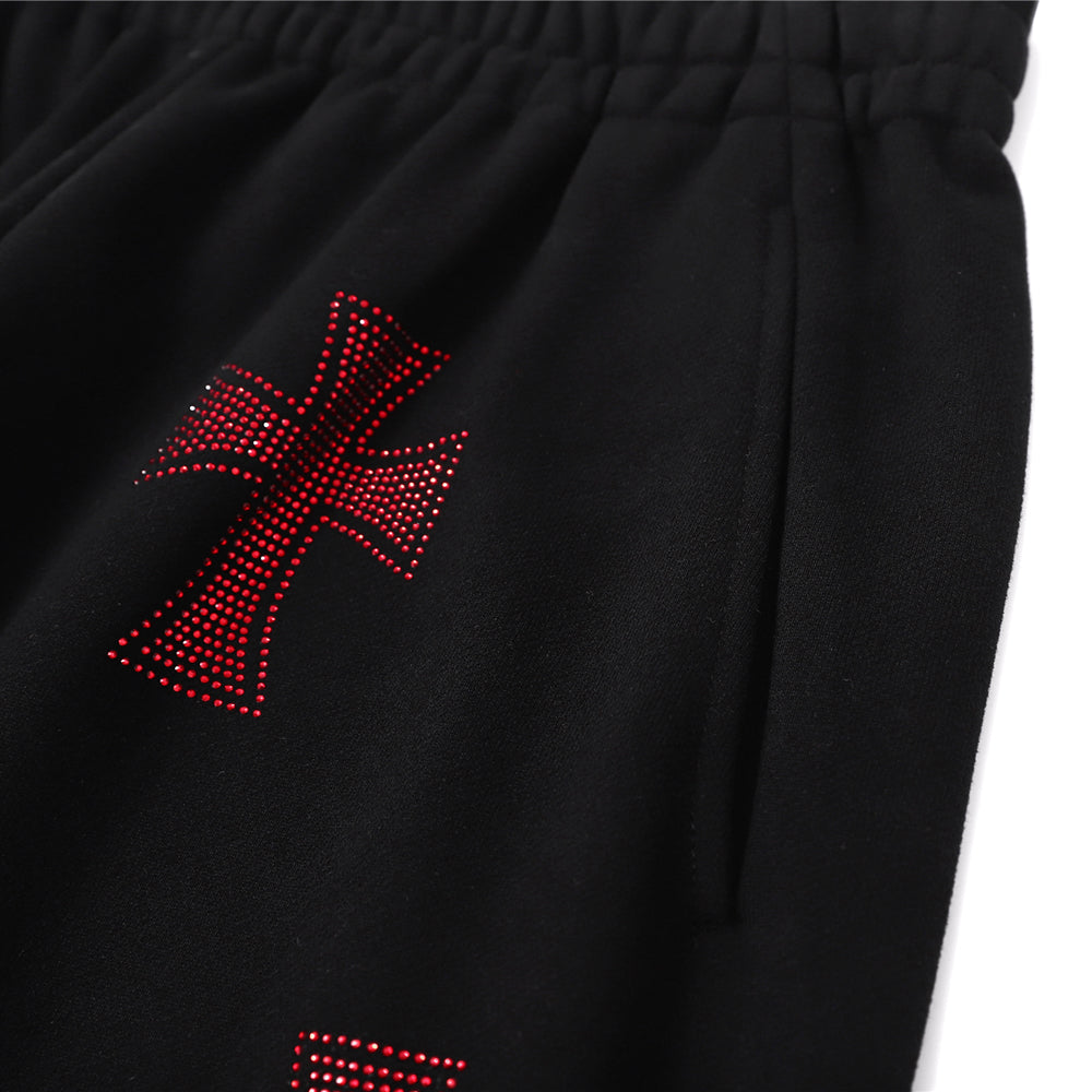 Cross Rhinestone Joggers