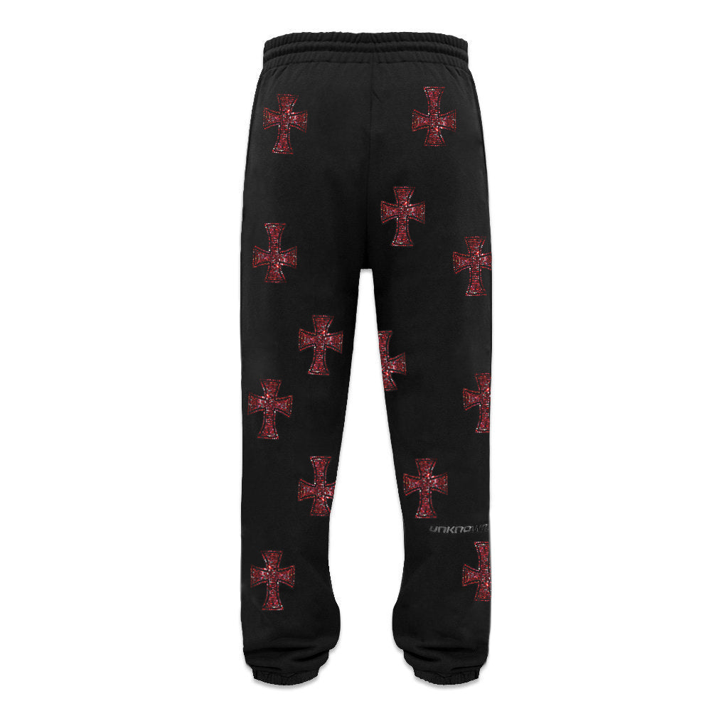 Cross Rhinestone Joggers