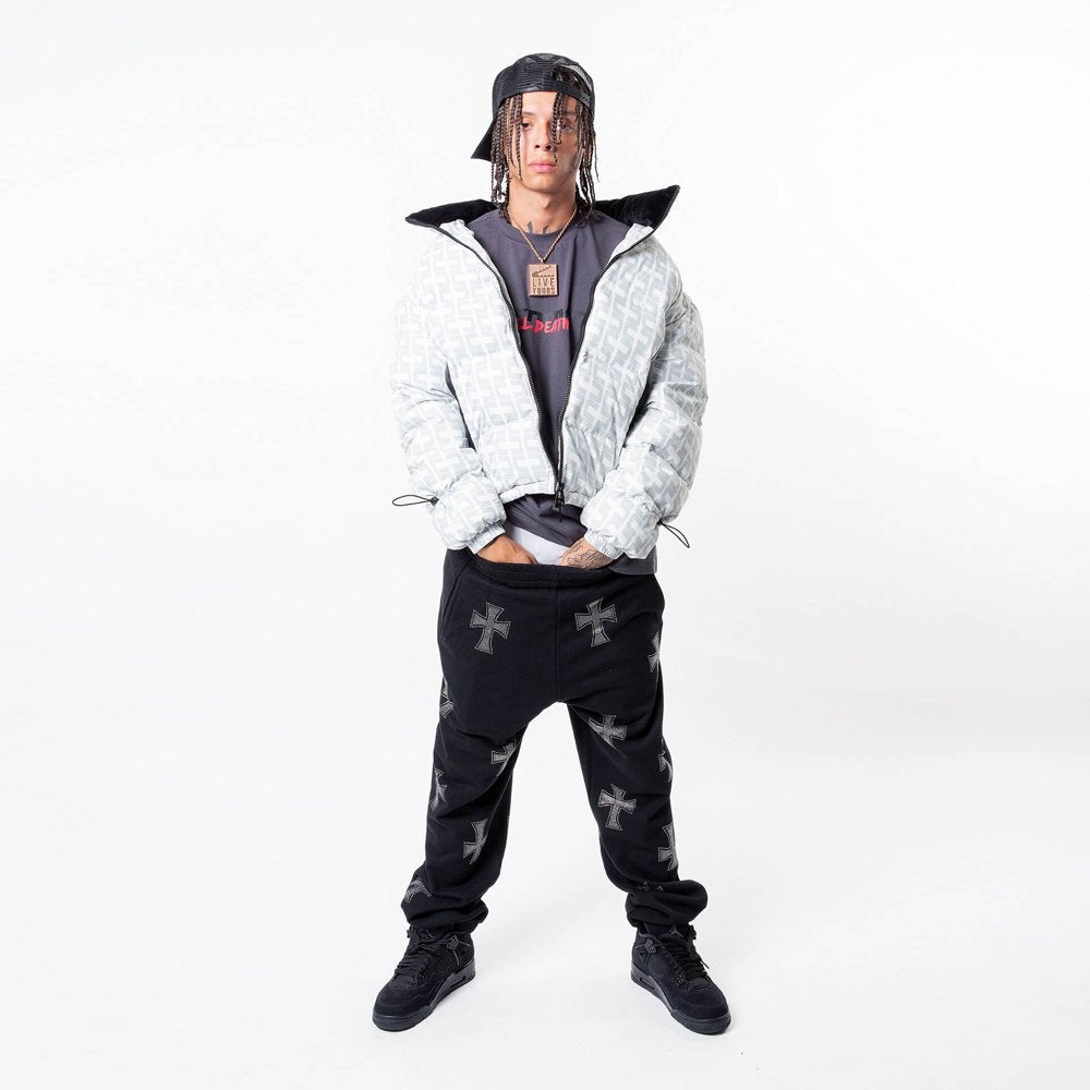 Cross Rhinestone Joggers - UNKNOWN LONDON - VENTURER