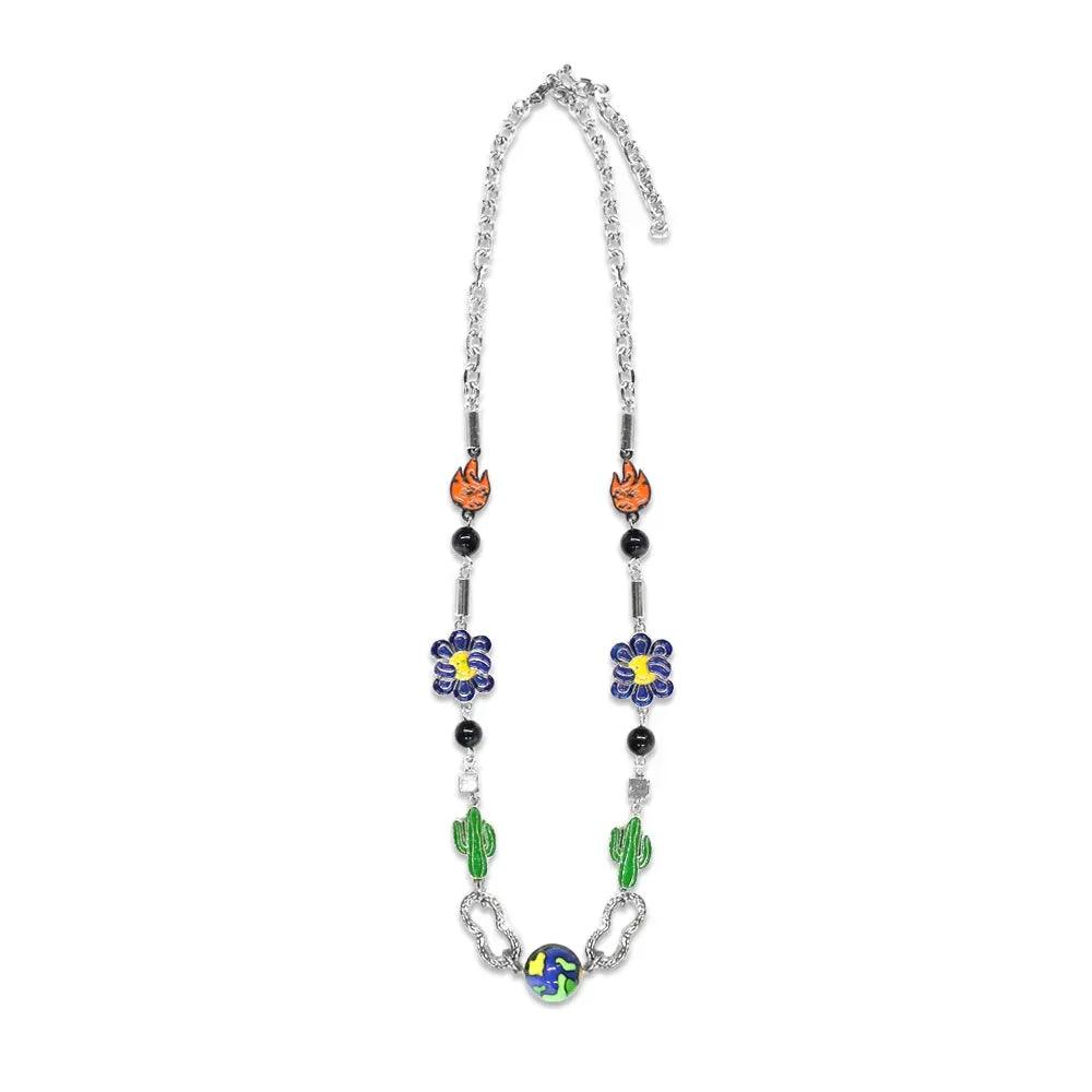 Cactus Flower Flame Necklace - SALUTE - VENTURER