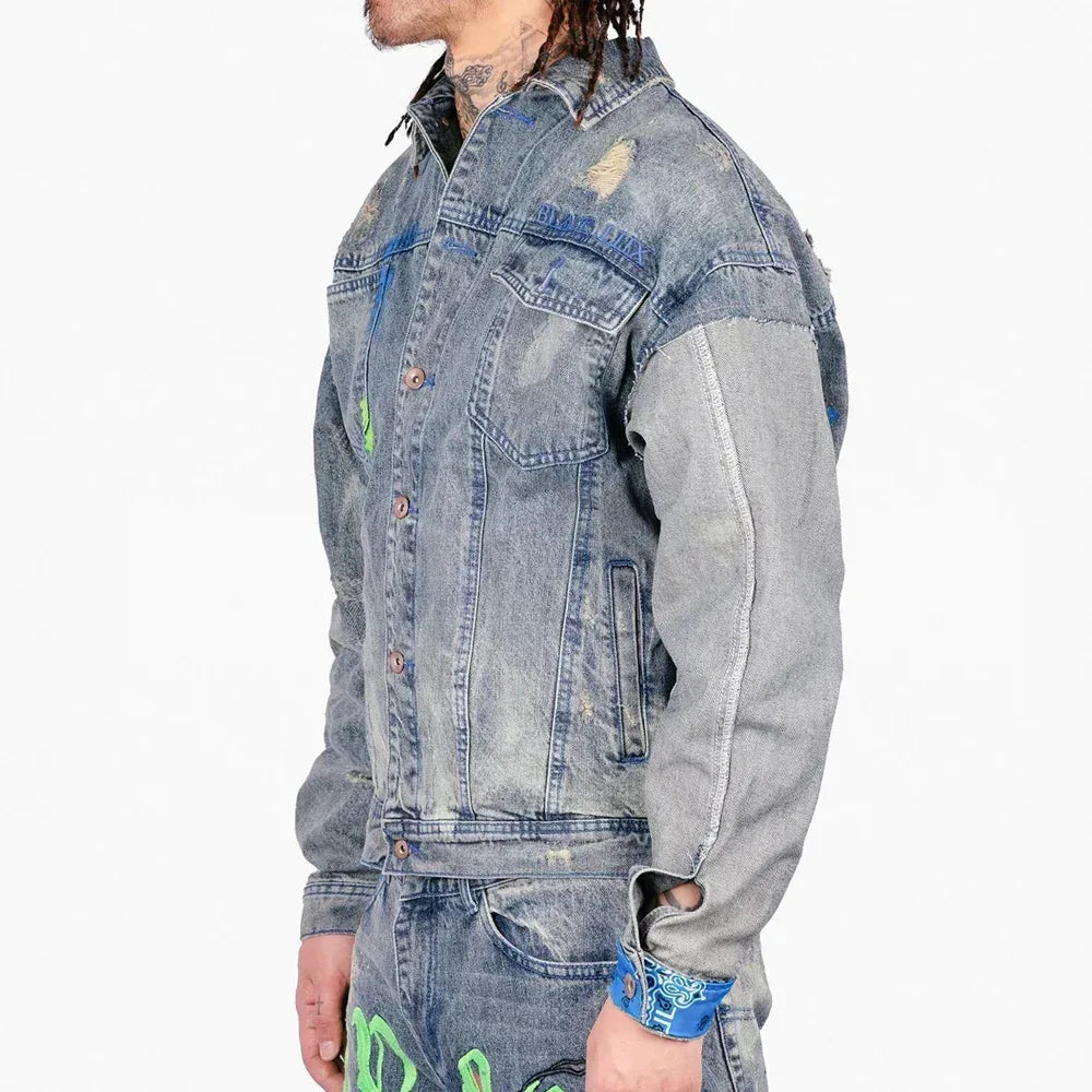 EVAE Destroy Denim Jacket - EVAE MOB - VENTURER
