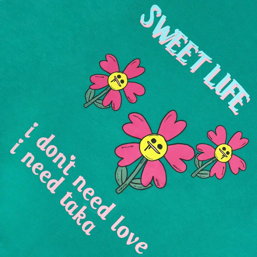 Sweet Life Distress Flower Tee - TAKA ORIGINAL - VENTURER