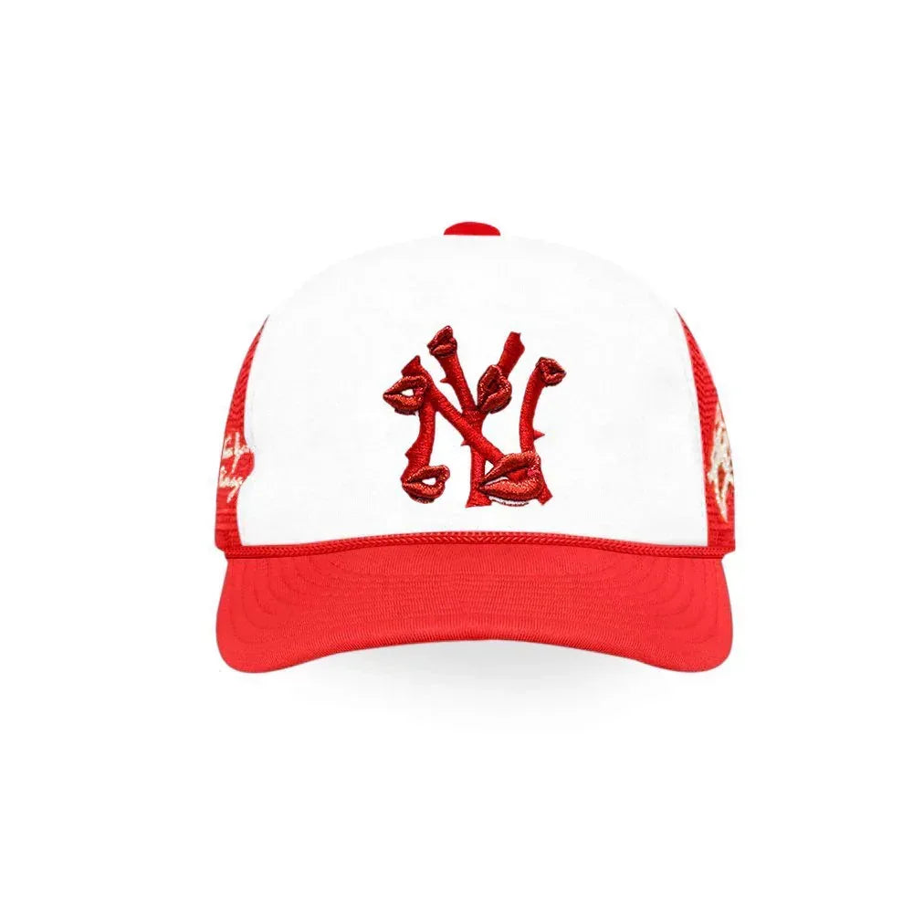 NY Is Kissing Me Trucker Hat - LA ROPA - VENTURER