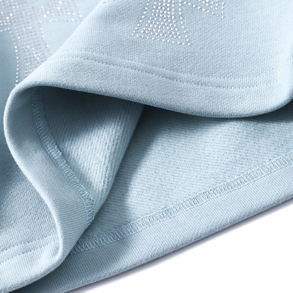 Cross Rhinestone Shorts