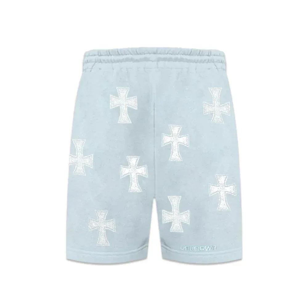 Cross Rhinestone Shorts - UNKNOWN LONDON - VENTURER
