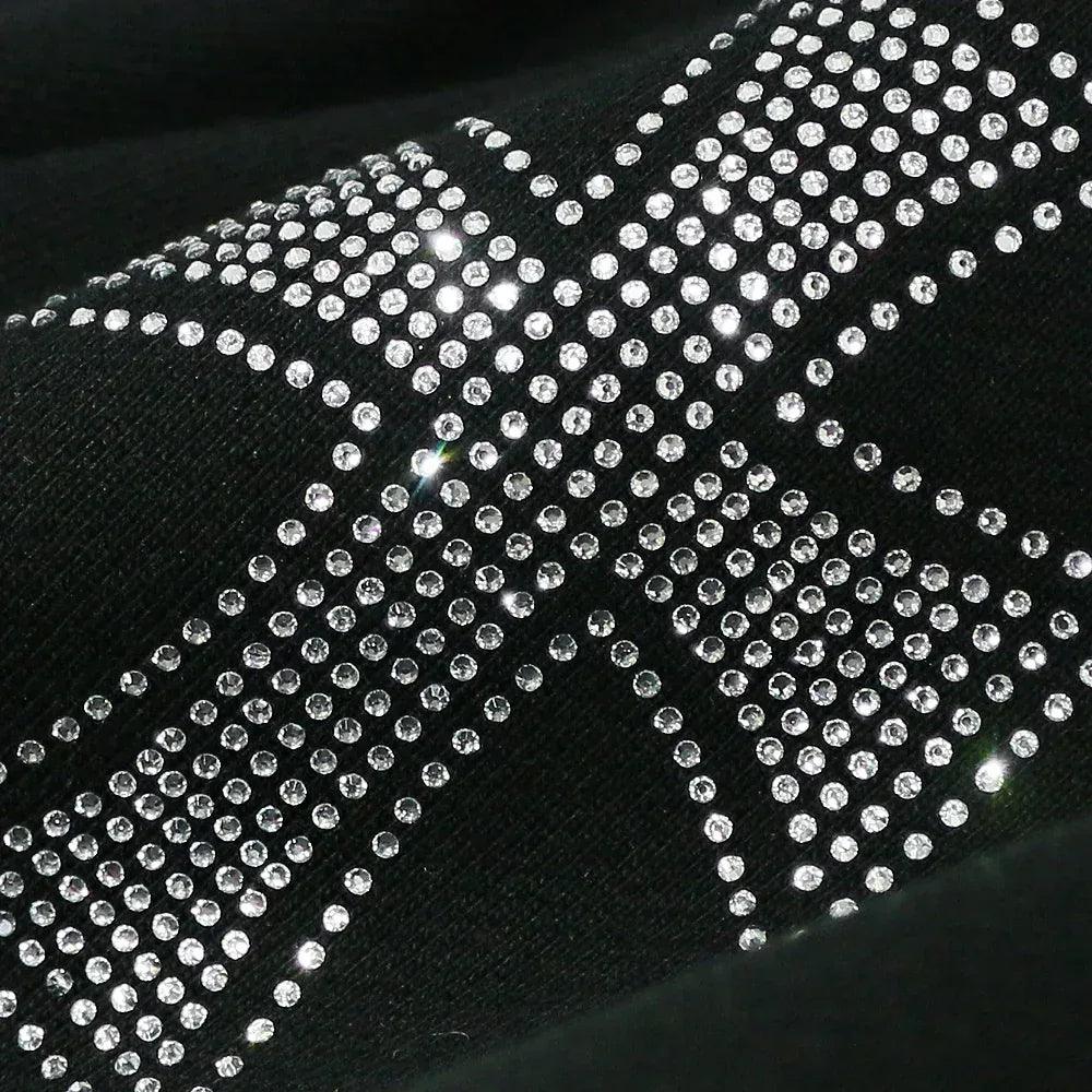 Cross Rhinestone Shorts - UNKNOWN LONDON - VENTURER