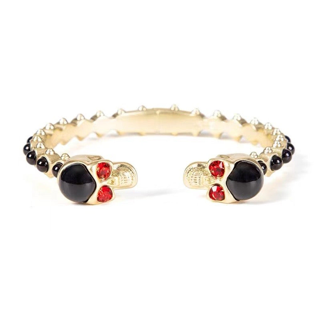EVAE Skull Pearl Bangle