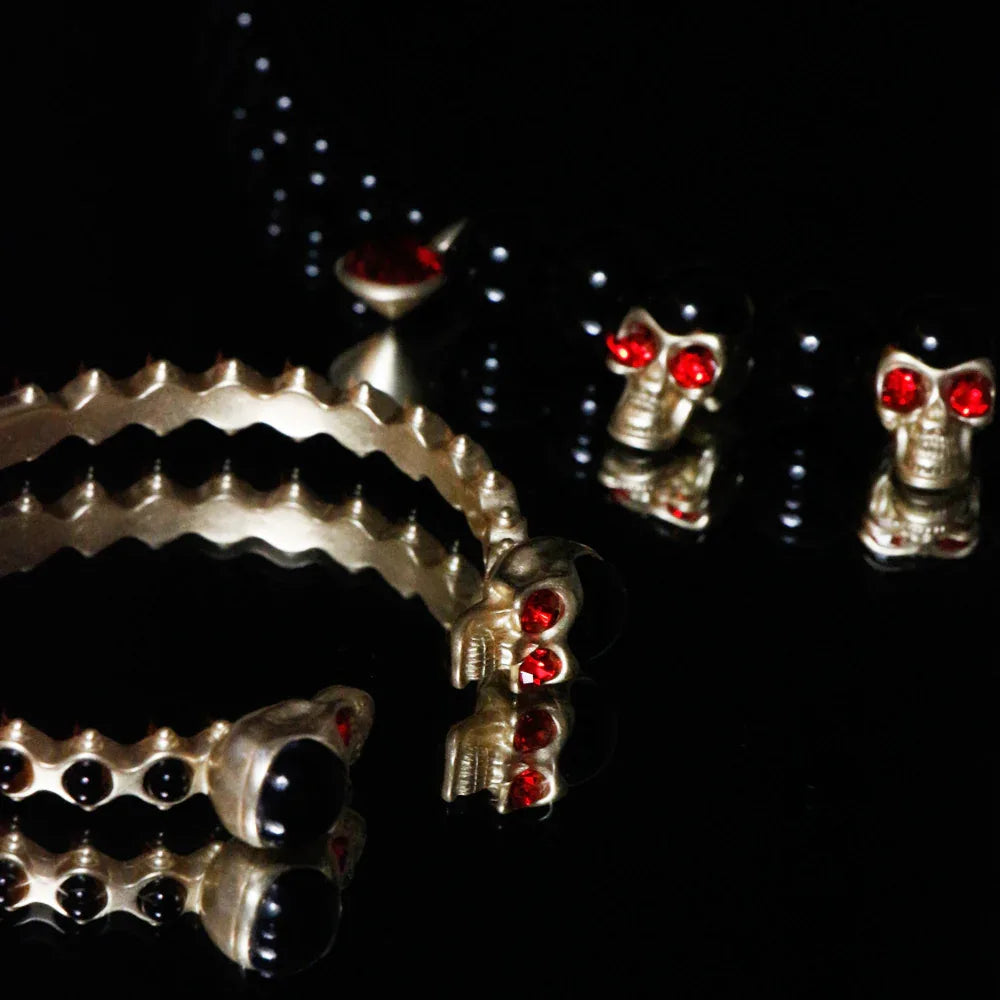 EVAE Skull Pearl Bangle - EVAE MOB - VENTURER