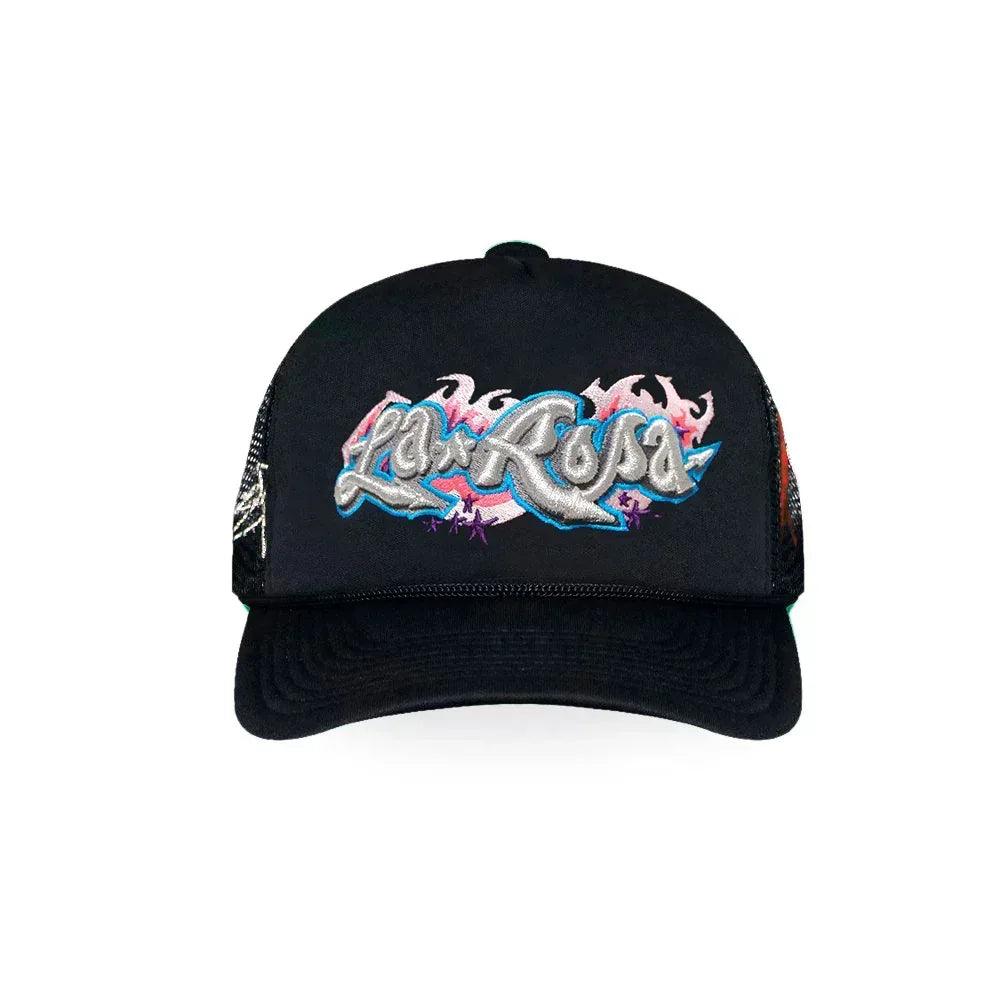 LAロゴ ラロパ　黒　緑　2種 LA ROPA(ラ ロパ)商品ページ - La Ropa Rise Trucker Hat - Black