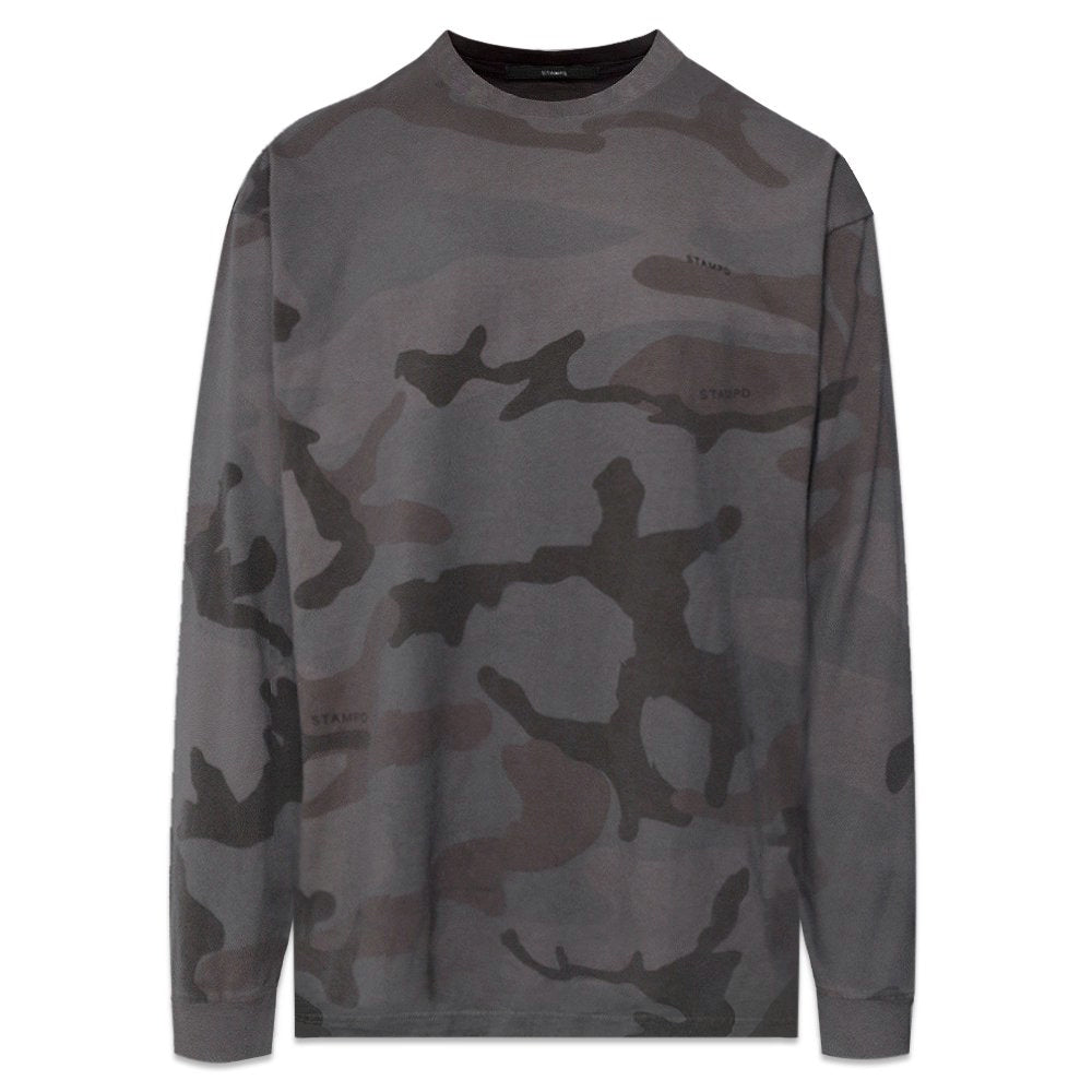 Camo Palm Relaxed Long Sleeve Tee