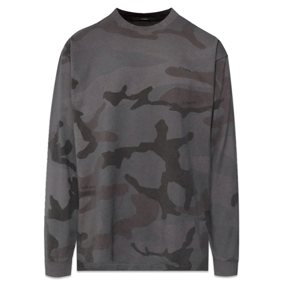 Camo Palm Relaxed Ls Tee - STAMPD - VENTURER