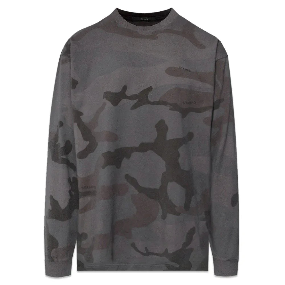 Camo Palm Relaxed Ls Tee - STAMPD - VENTURER