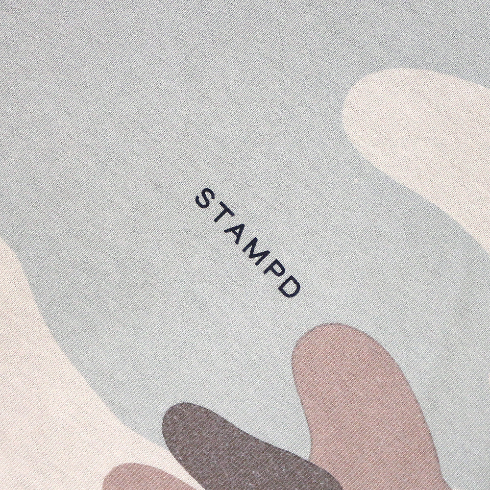 Camo Palm Relaxed Ls Tee