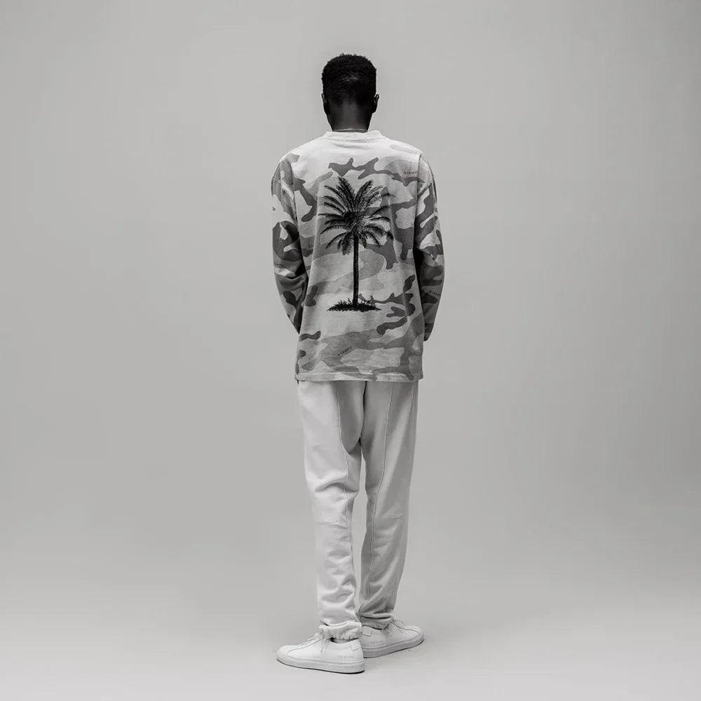 Camo Palm Relaxed Ls Tee - STAMPD - VENTURER