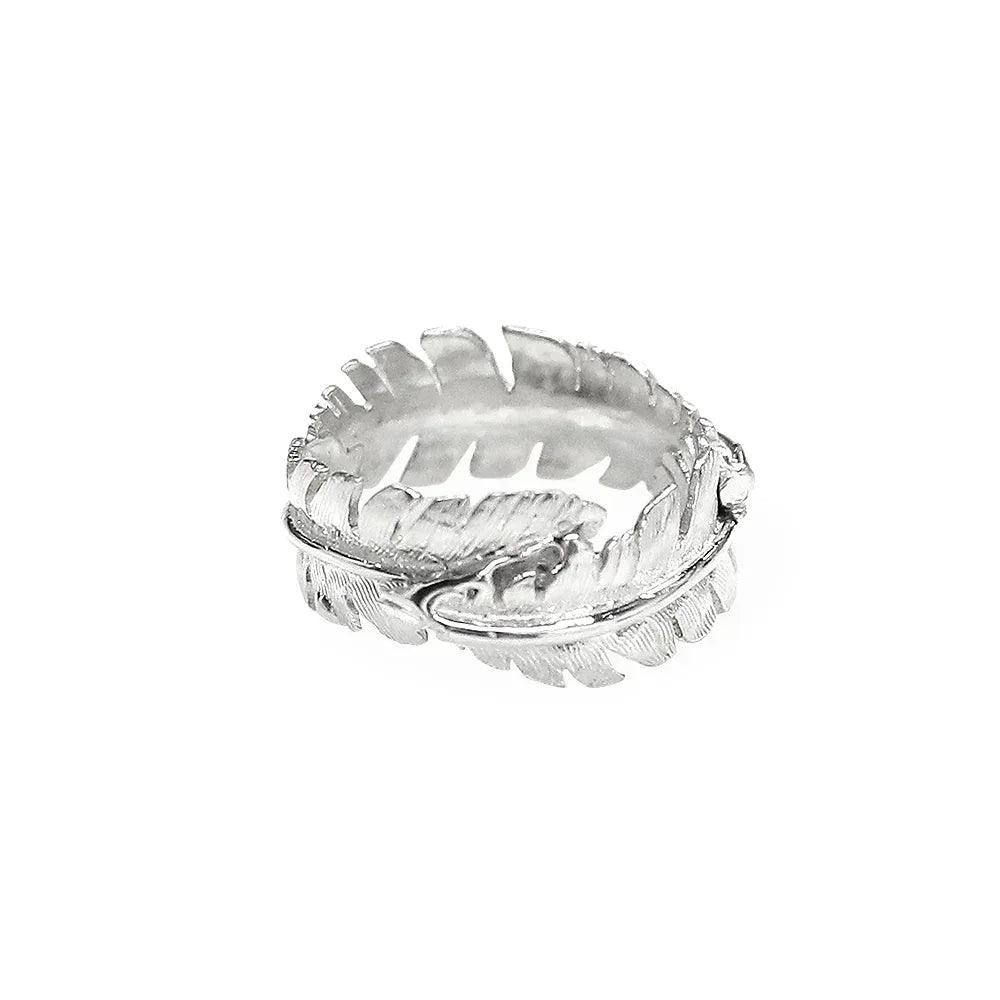 Feather Wrap Ring - THE SILVER STONE - VENTURER