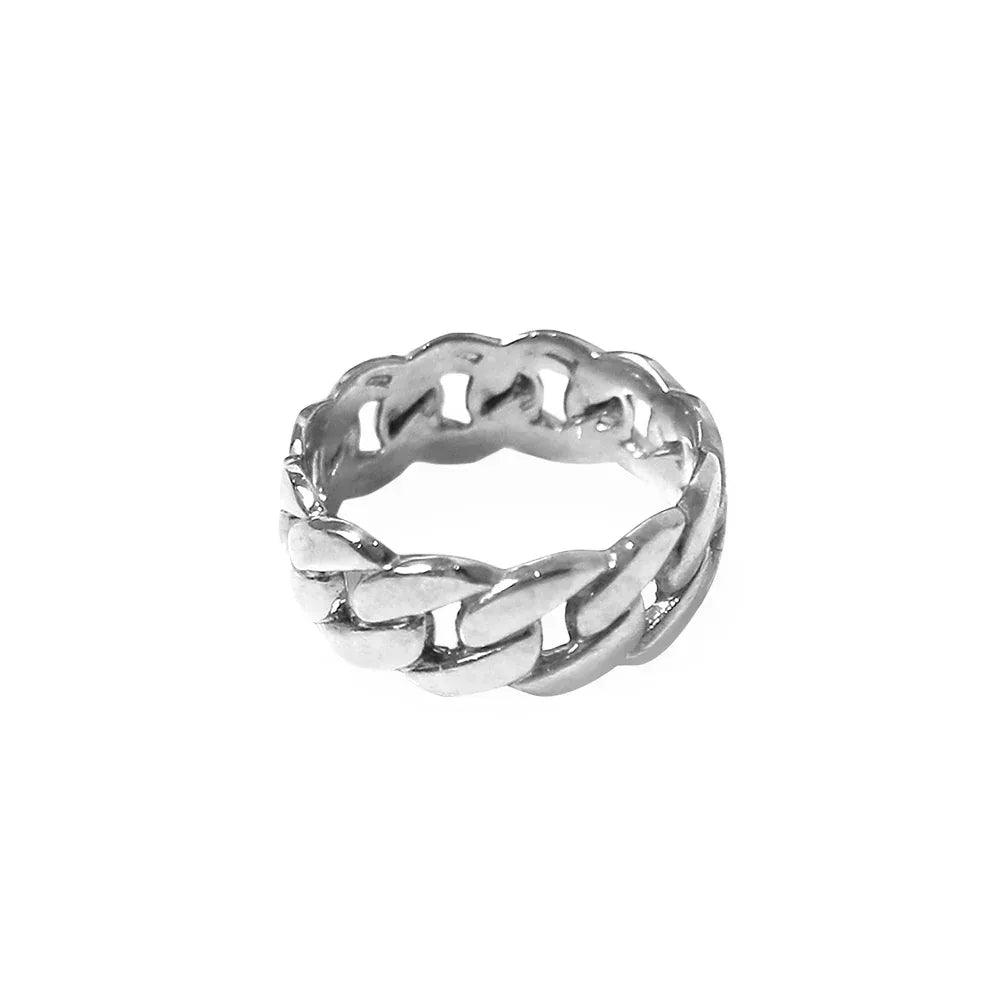 Curb Ring - THE SILVER STONE - VENTURER