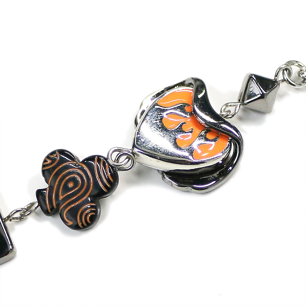 Orange Lucky Star Smiley Necklace