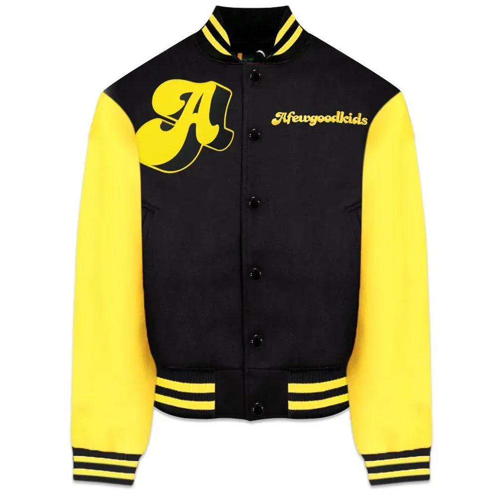 A FEW GOOD KIDS Product Page - Circle Logo Stadium Jacket - Yellow 