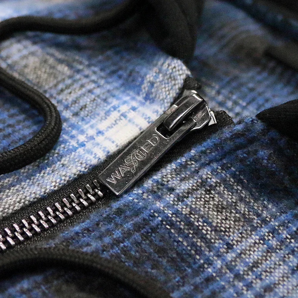 Shadow Plaid Love Hooded Shirt - WASTED PARIS - VENTURER