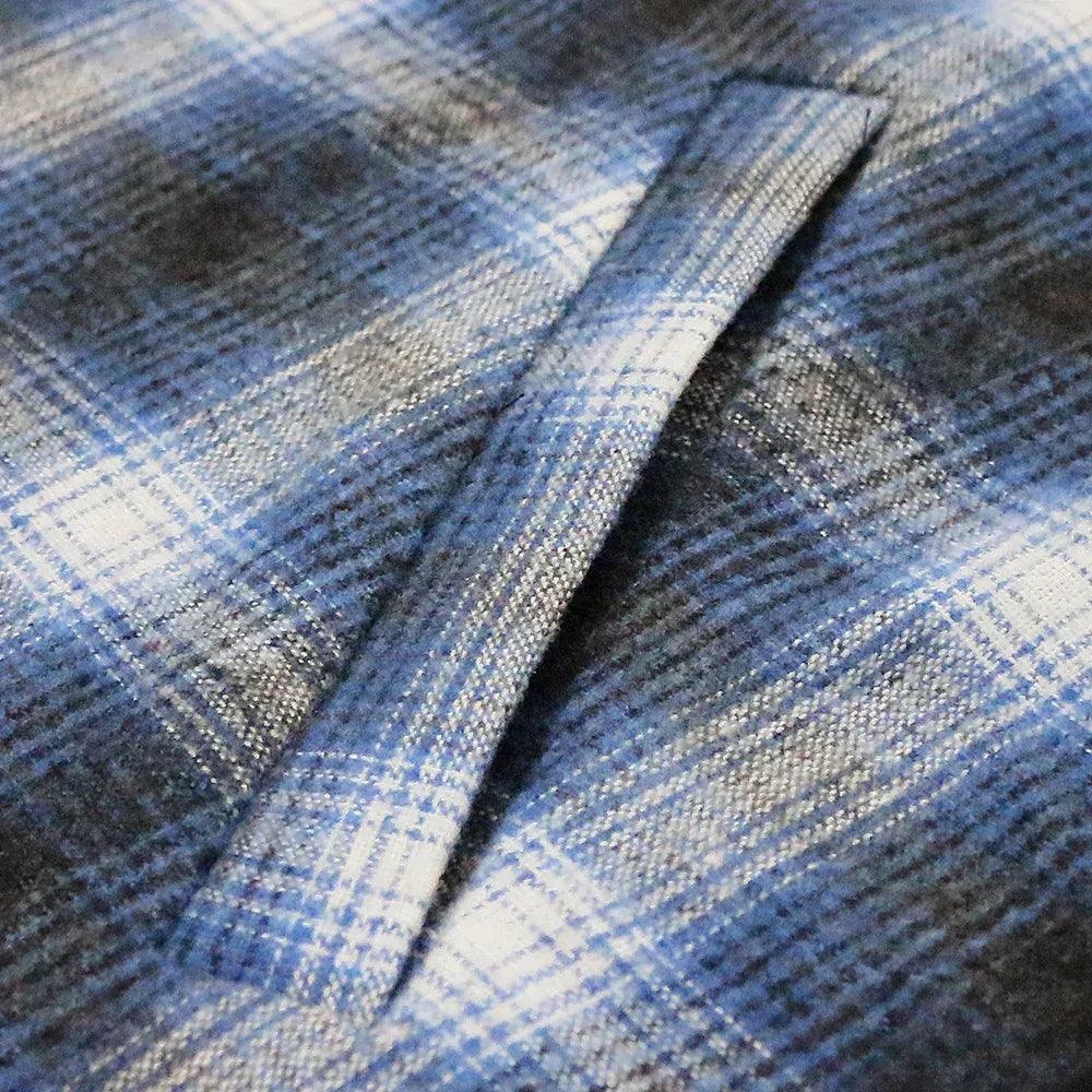 Shadow Plaid Love Hooded Shirt - WASTED PARIS - VENTURER