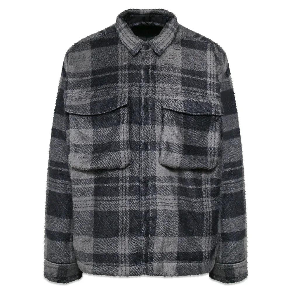 Cropped Sherpa Button Down Jacket - STAMPD - VENTURER