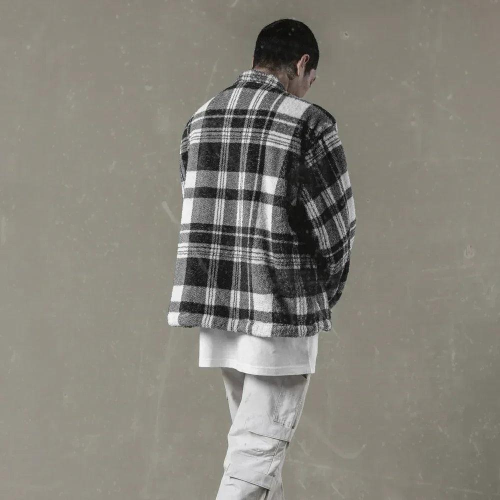 Cropped Sherpa Button Down Jacket - STAMPD - VENTURER