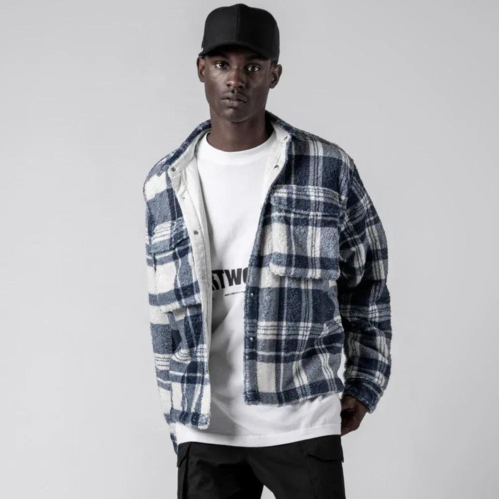 Cropped Sherpa Button Down Jacket - STAMPD - VENTURER