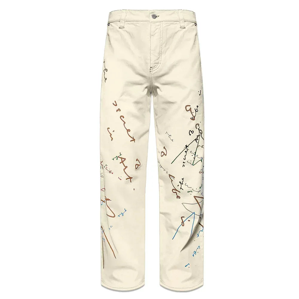 OW Quote Graffiti Straight Leg Trousers - JW ANDERSON - VENTURER