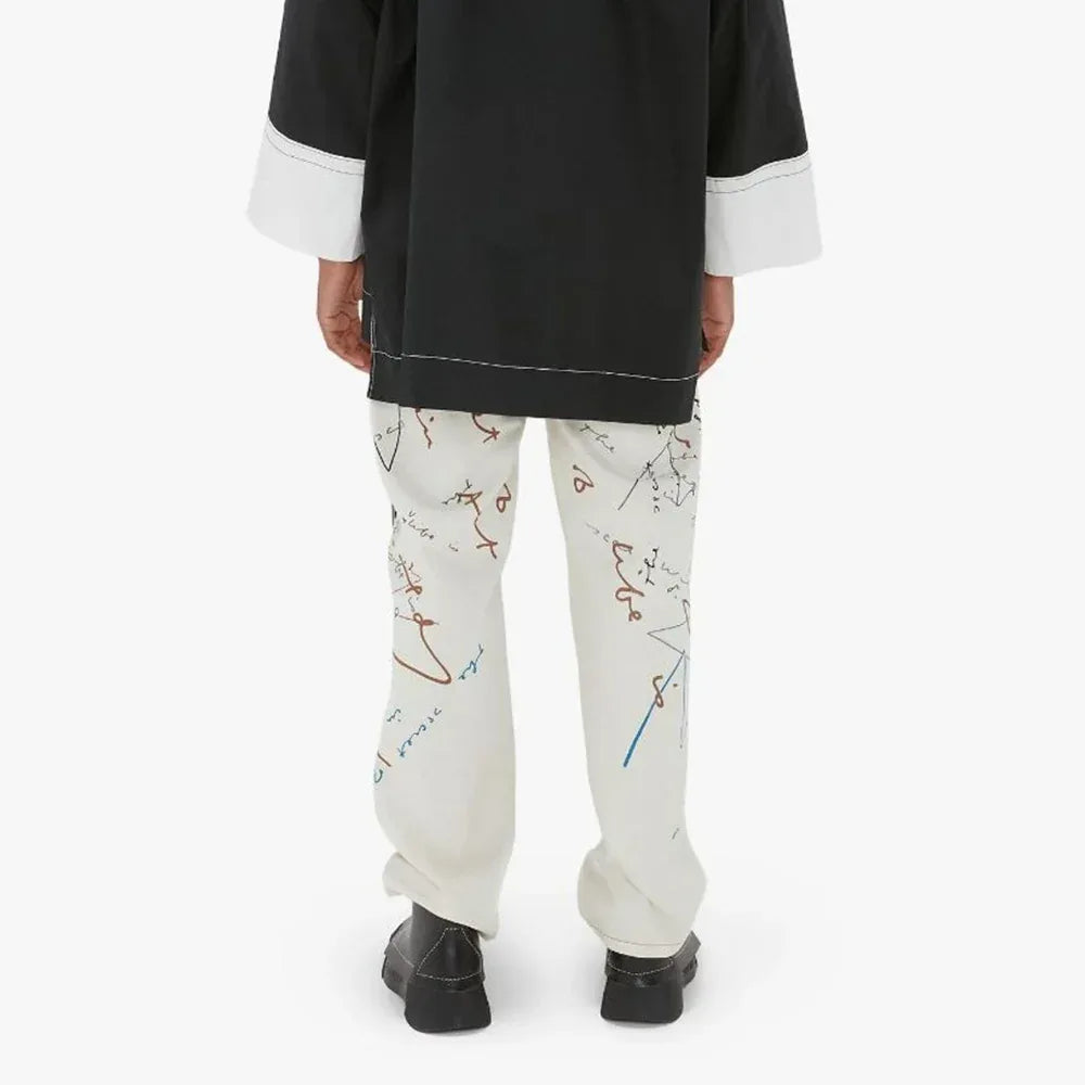 OW Quote Graffiti Straight Leg Trousers - JW ANDERSON - VENTURER
