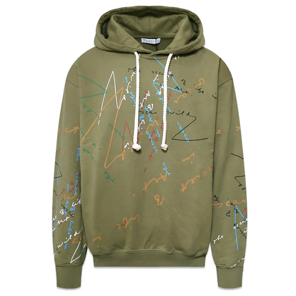 OW Quote Graffiti Hoodie - JW ANDERSON - VENTURER