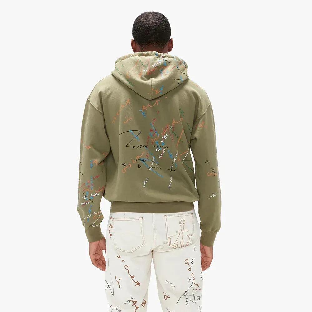 OW Quote Graffiti Hoodie - JW ANDERSON - VENTURER