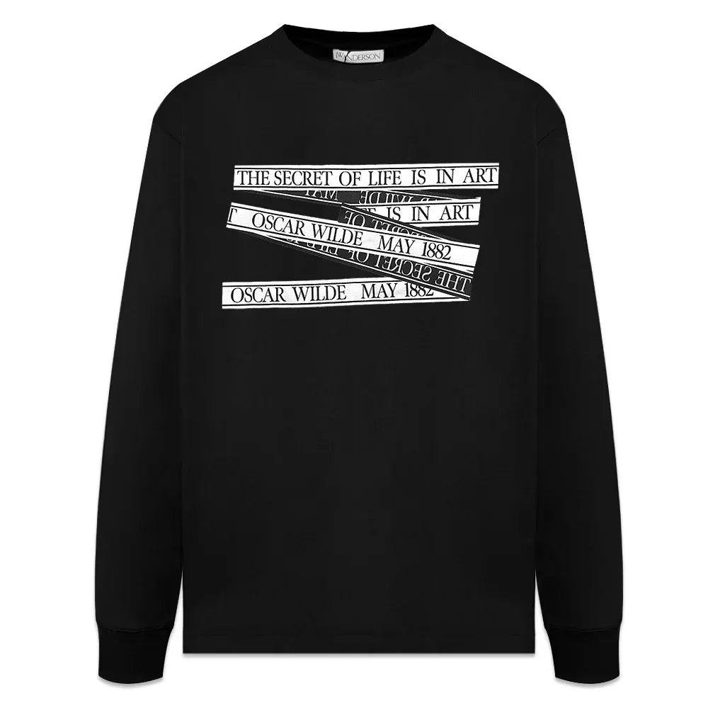 OW Quote Tape Long Sleeve T-Shirt - JW ANDERSON - VENTURER