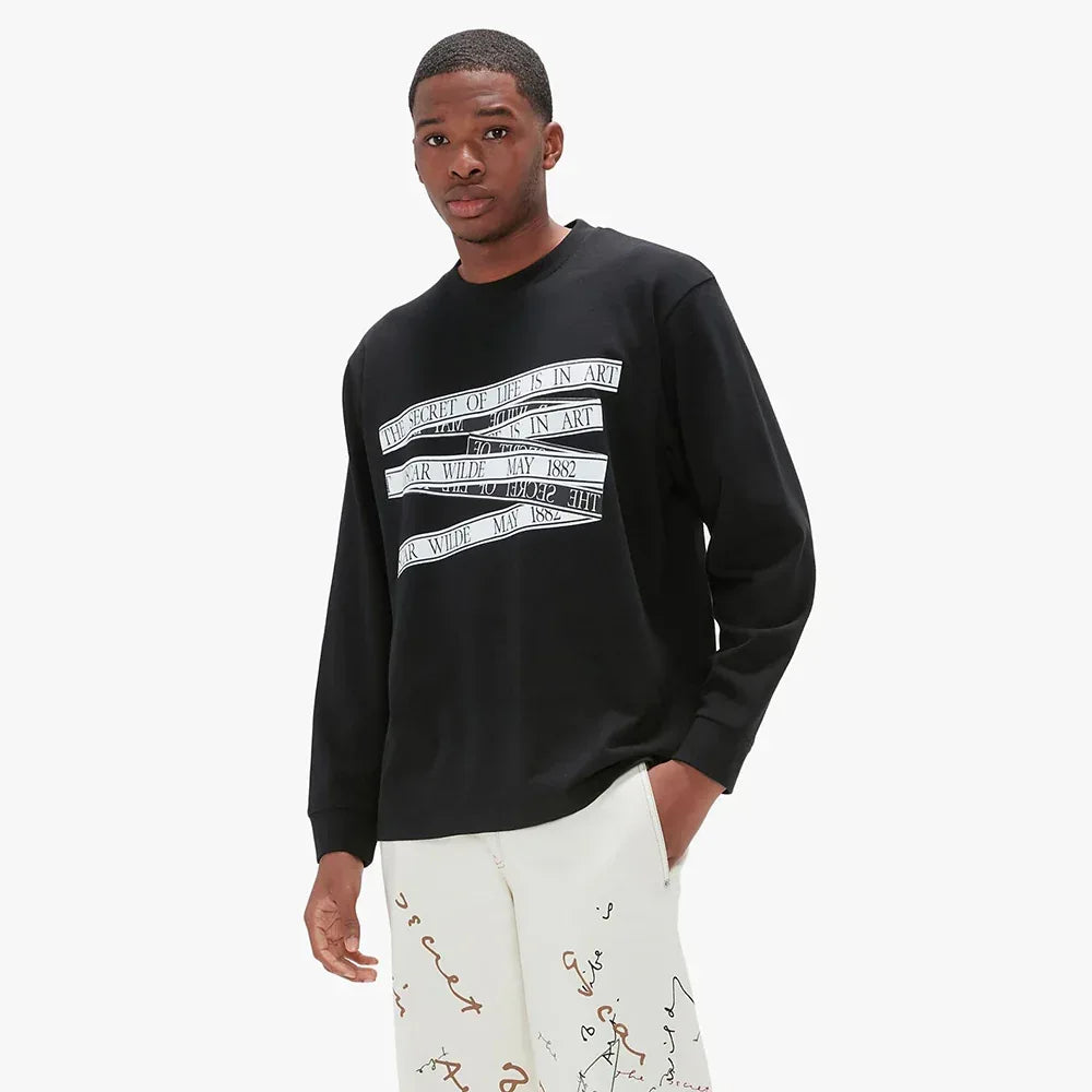 OW Quote Tape Long Sleeve T-Shirt - JW ANDERSON - VENTURER