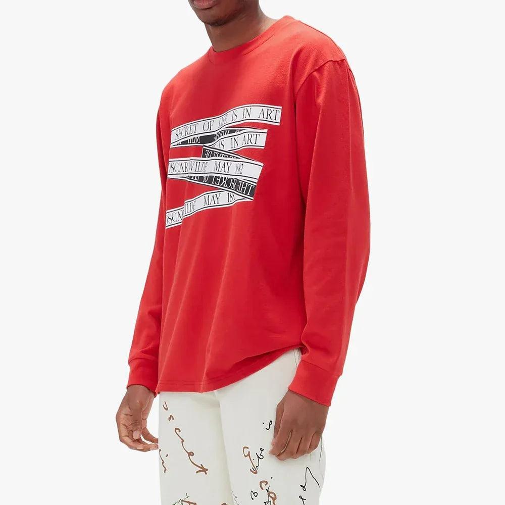 OW Quote Tape Long Sleeve T-Shirt - JW ANDERSON - VENTURER