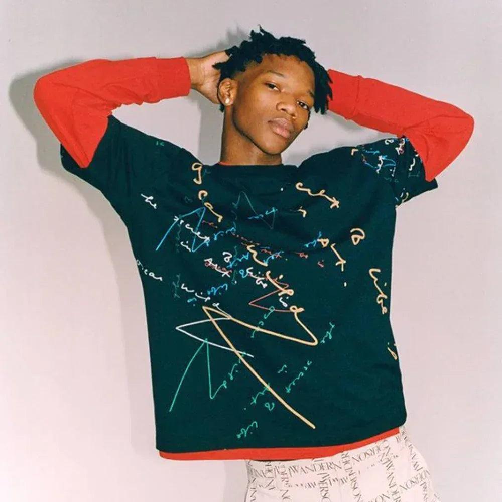 OW Quote Tape Long Sleeve T-Shirt - JW ANDERSON - VENTURER