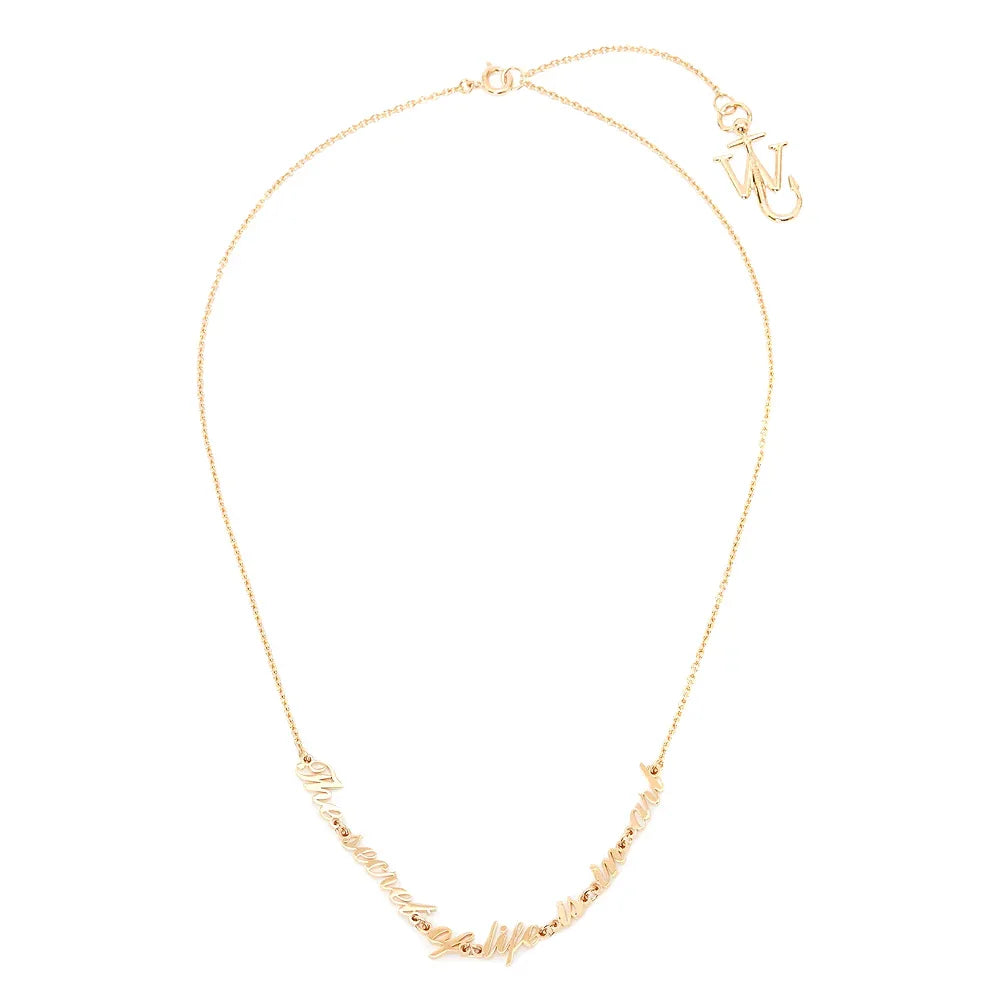 OW Quote Necklace - JW ANDERSON - VENTURER