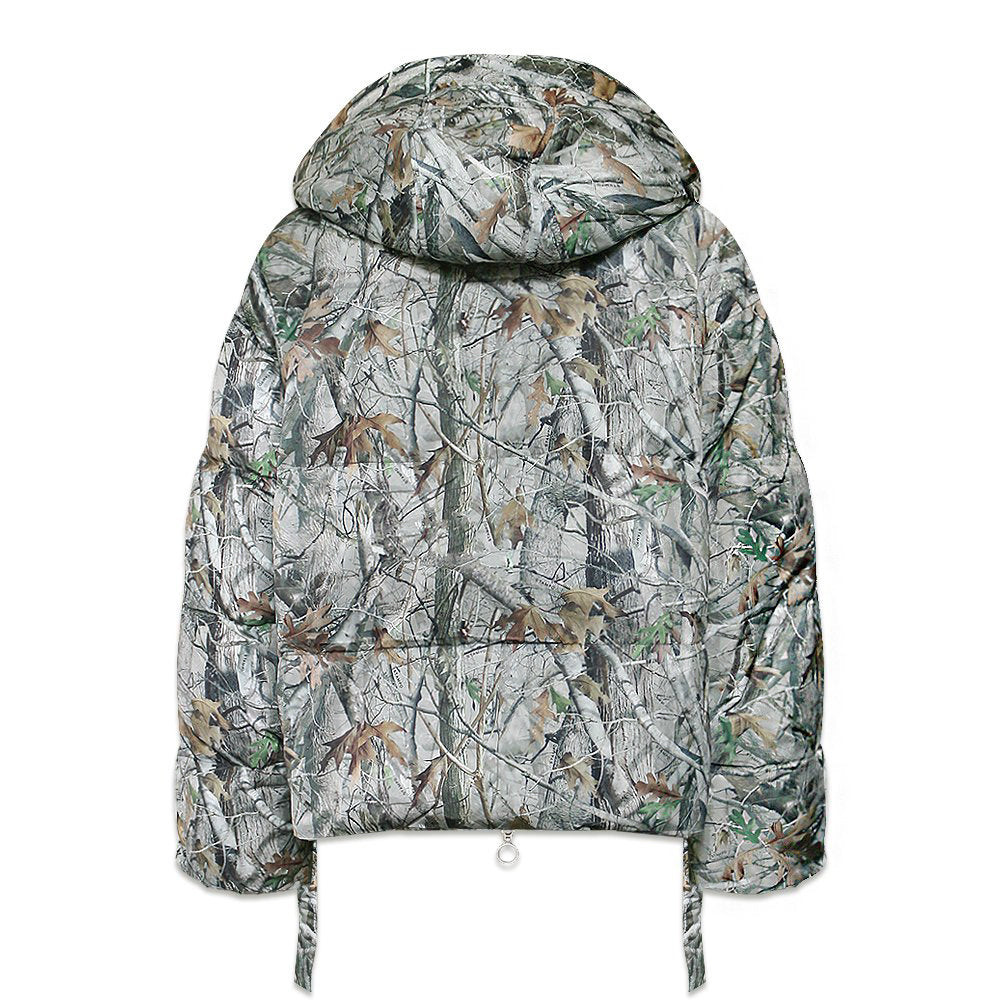 Terrain Camo Crop Puffer Jacket