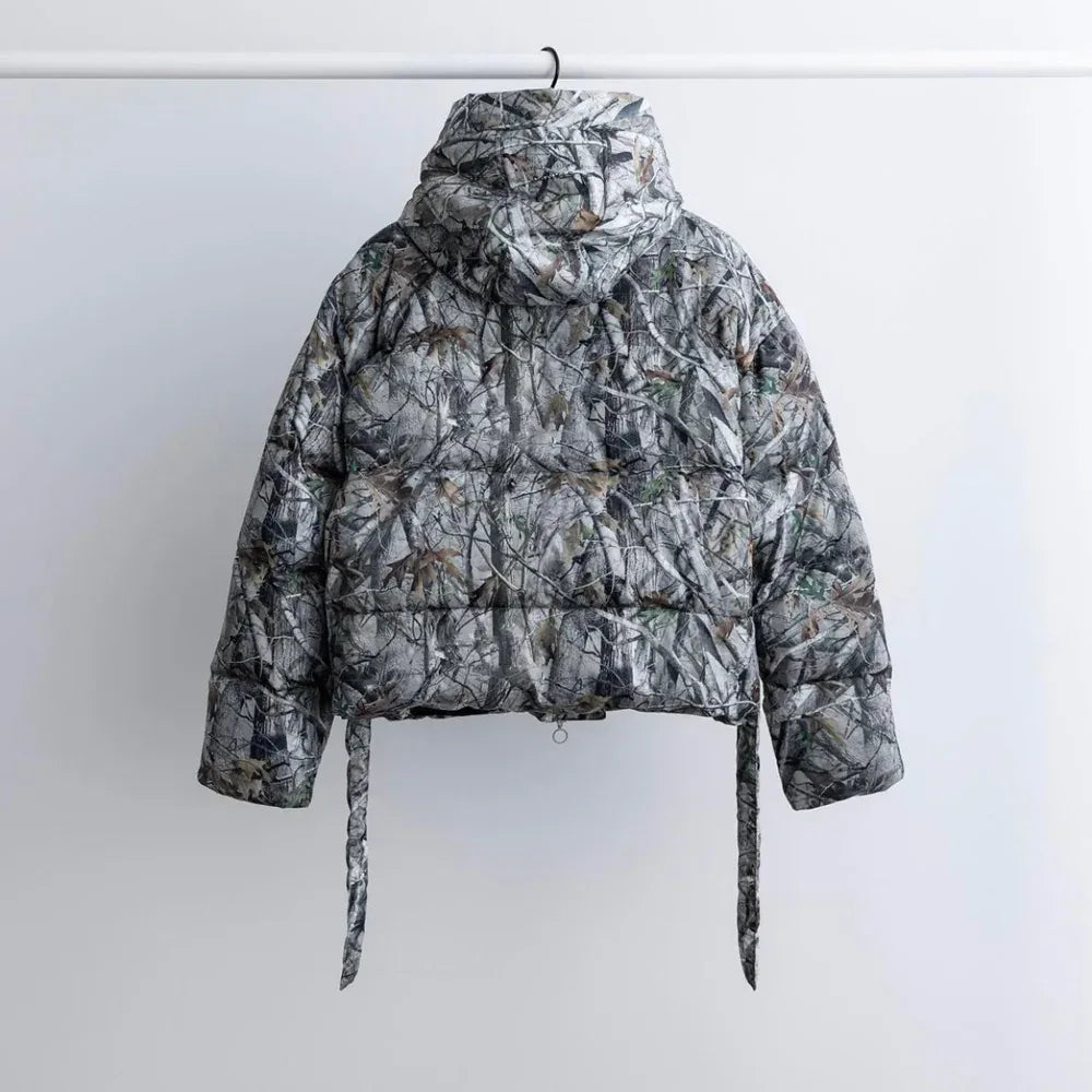 Terrain Camo Crop Puffer Jacket - STAMPD - VENTURER