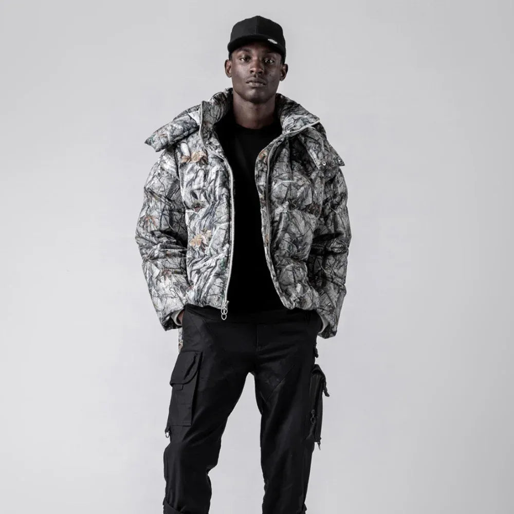 Terrain Camo Crop Puffer Jacket - STAMPD - VENTURER