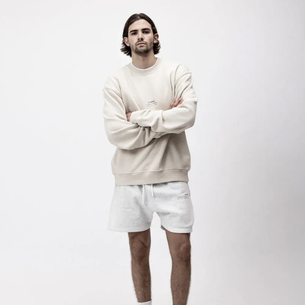 Stacked Logo Crewneck Sweatshirt - STAMPD - VENTURER