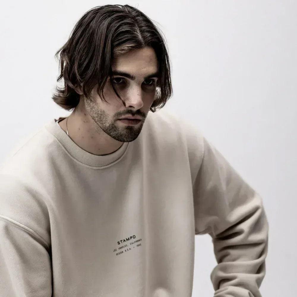 Stacked Logo Crewneck Sweatshirt - STAMPD - VENTURER