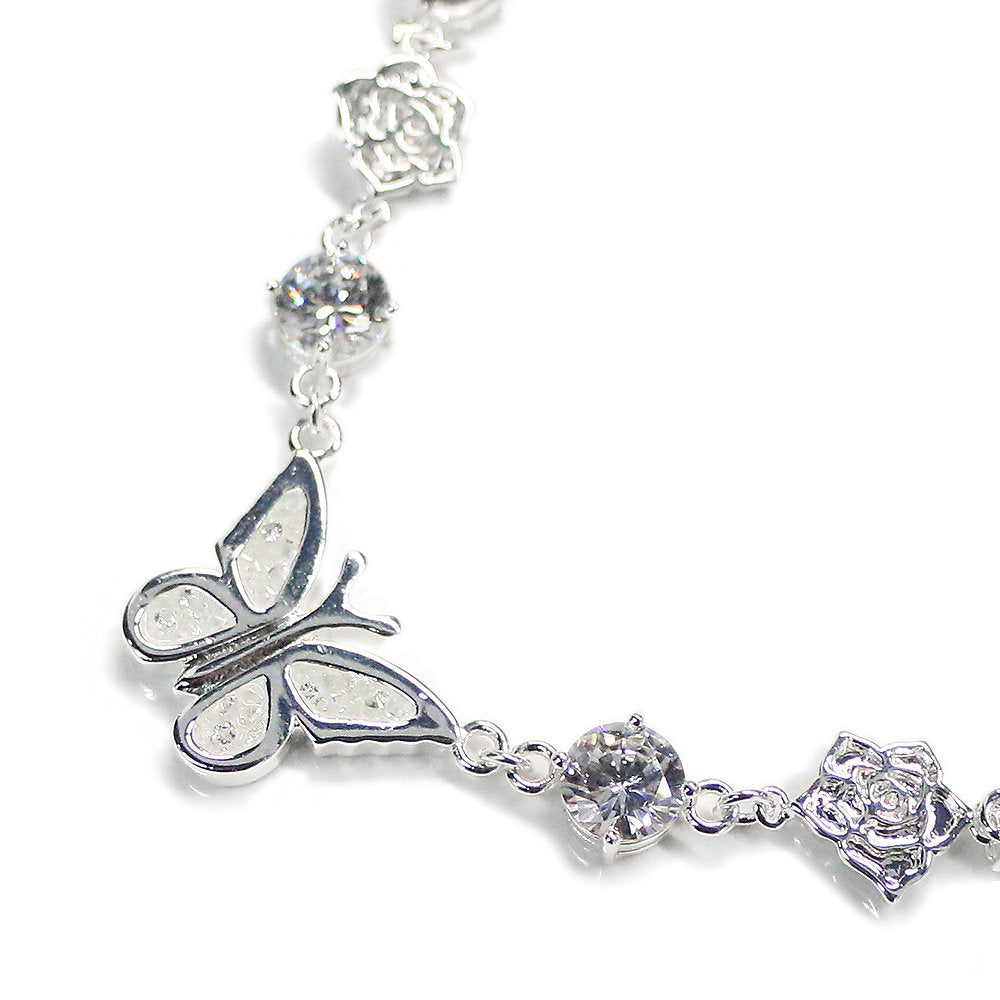 Crystal Butterfly Angel Necklace