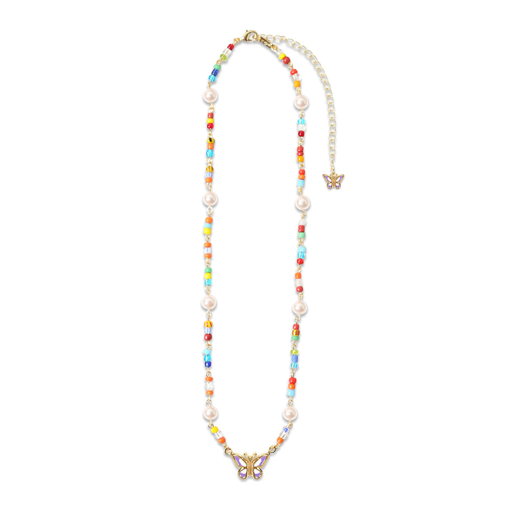 STUGAZI(スガジ)商品ページ - Exclusive Rainbow Beads Angel Necklace