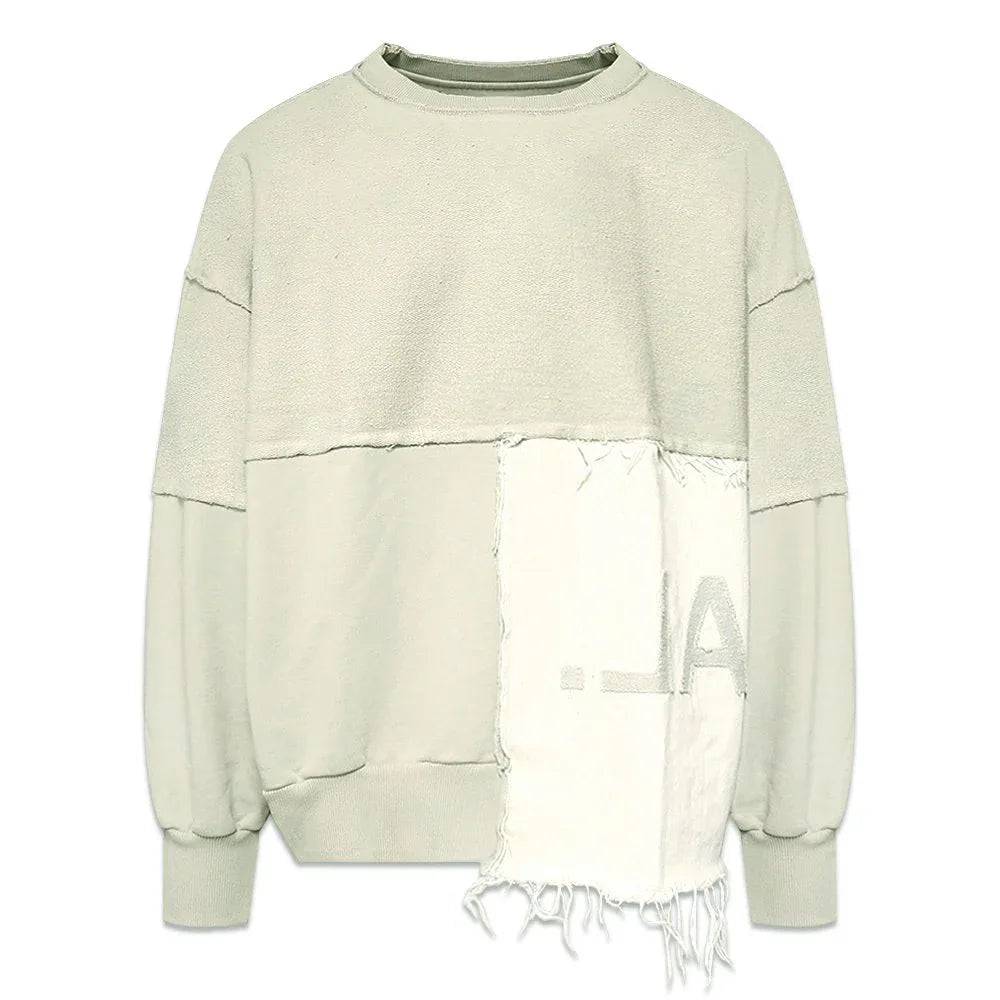 Bull Denim Panel Crewneck - VAL. KRISTOPHER - VENTURER